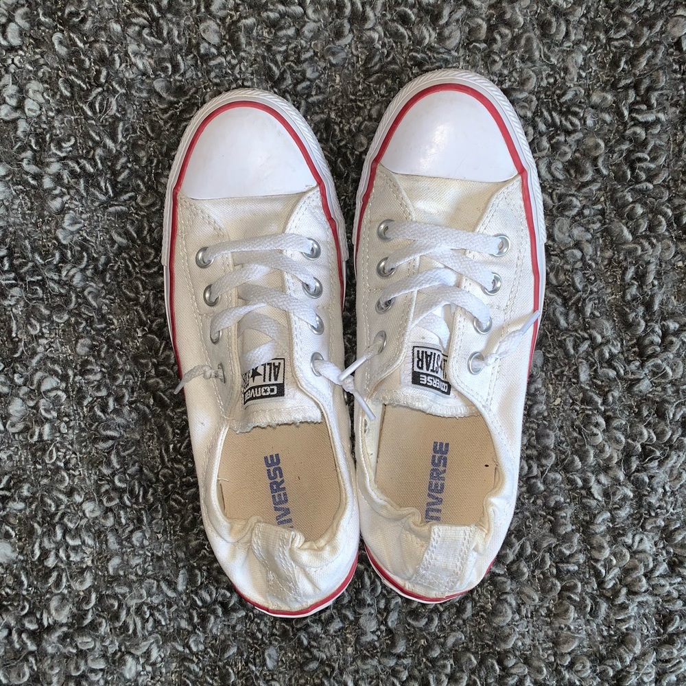 White Chuck Taylor All Star Shoreline Slip size 8